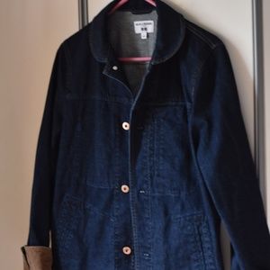 NWOT Denim jacket with rounded collar